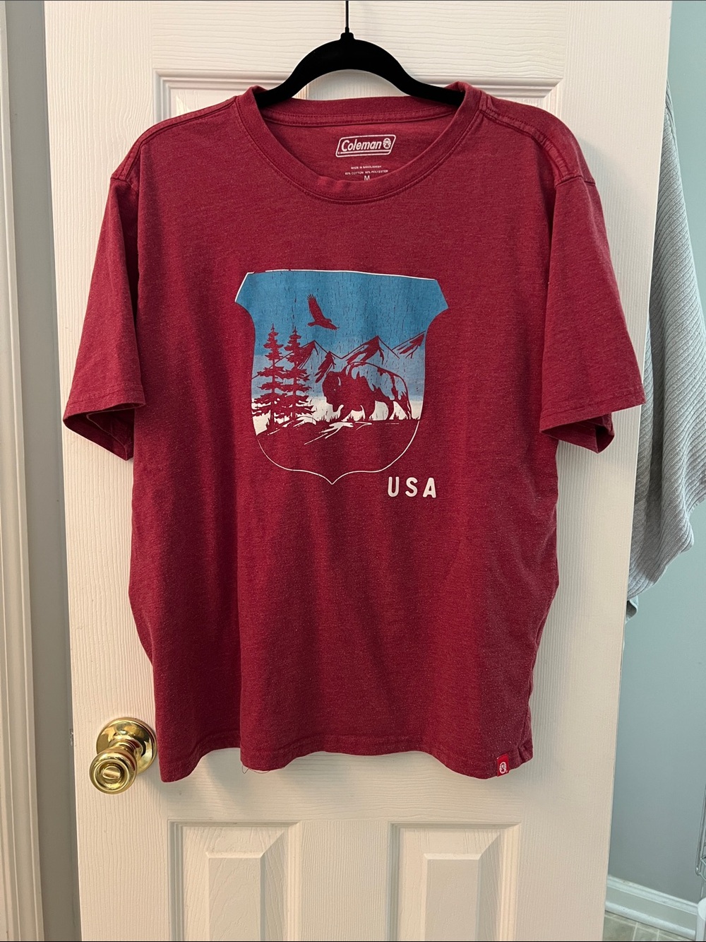 Coleman Men's Maroon Graphic Short Sleeve Tee